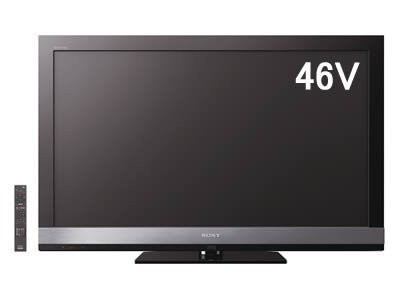 (中古品)ソニー 46V型地上・BS・110度CSデジタルフルハイビジョン液晶テレビ　ブラ