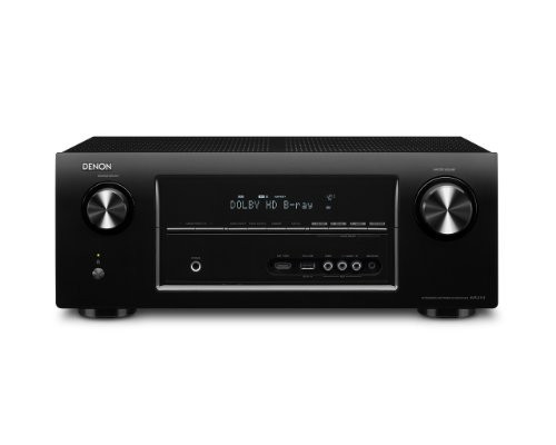 日本限定モデル】 (中古品)DENON AVサラウンドレシーバー ブラック AVR