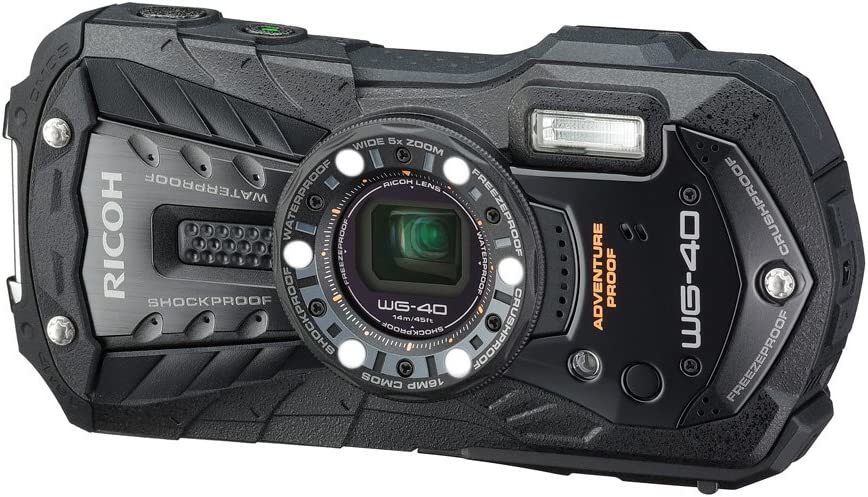 最も優遇 (中古品)RICOH 防水デジタルカメラ RICOH WG-40 ブラック