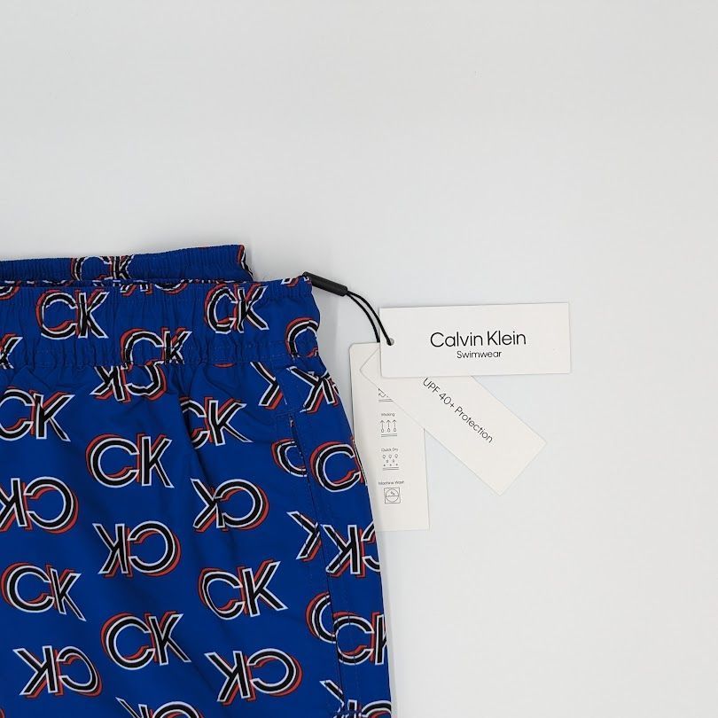 【日本未発売】Calvin Klein カルバンクライン メンズ XL/青 ブルー 水着 スイムウェア スイムパンツ アメリカ US限定