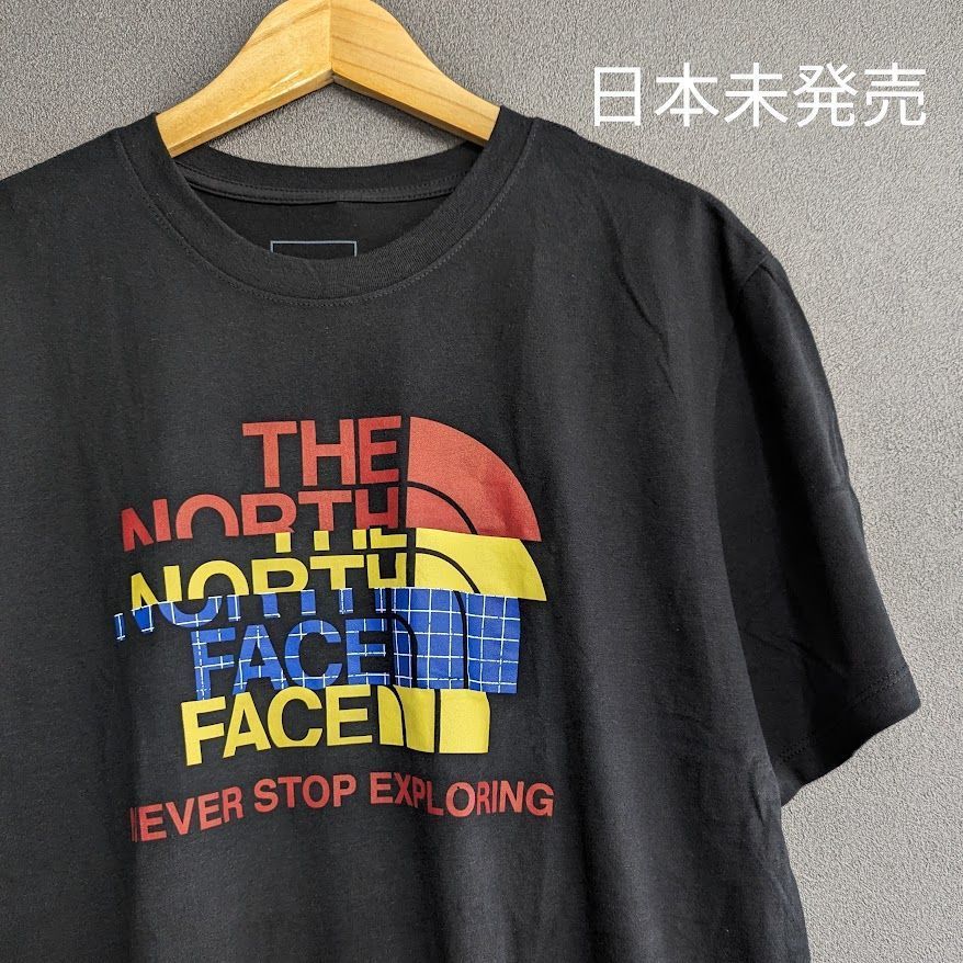 【日本未発売】THE NORTH FACE ノースフェイス Tシャツ 半袖 メンズ/L 黒 ブラック ハーフドーム ロゴ アメリカ US限定 人気 カラー