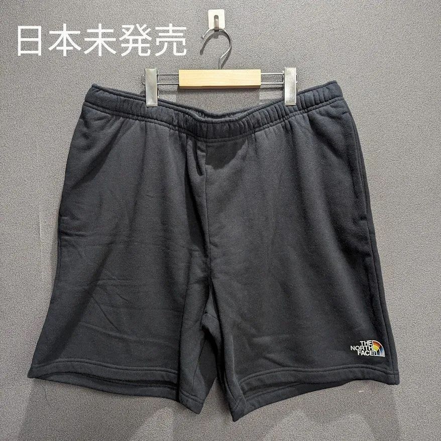 新商品!!1点のみ!!【日本未発売】THE NORTH FACE ノースフェイス スウェット ショートパンツ XL 黒 ブラック アメリカ US限定 人気 再入荷