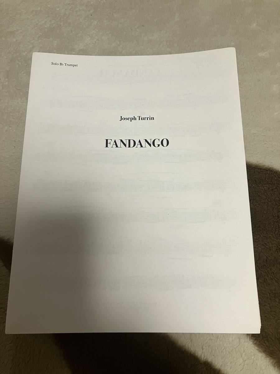 Turrin,J. トゥリン Fandango: for Trumpet, Trombone and Wind Ensemble ファンダンゴ