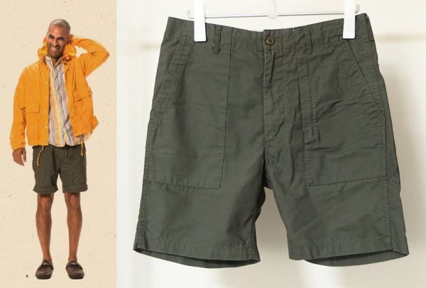 Engineered Garments エンジニアードガーメンツ Fatigue Short Cotton Ripstop ファティーグ ショーツ ショート パンツS_画像1