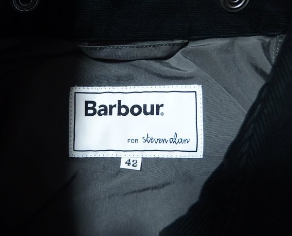 20AW Barbour for Steven Alan バブアー TRANSPORT トランスポート ノンワックス ジャケット 42_画像5