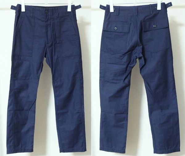 Engineered Garments エンジニアードガーメンツ Fatigue Pant Nyco Reversed Sateen ファティーグ パンツ 30 紺_画像1