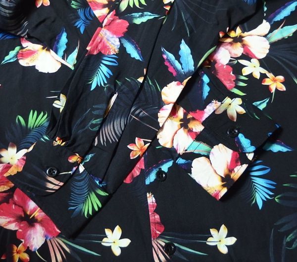 20SS Engineered Garments エンジニアードガーメンツ Classic Shirt Tropical Floral Print Rayon クラシック シャツ M アロハ レーヨン_画像5