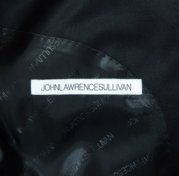 22AW JOHN LAWRENCE SULLIVAN ジョンローレンスサリバン 2Bジャケット パンツ セットアップ スーツ 44/44 黒 ★定価13.2万円★_画像4