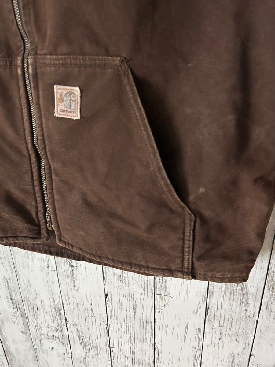 carhartt カーハート ダッグベスト ワークベスト ブラウンカラー アメカジ 渋カジ