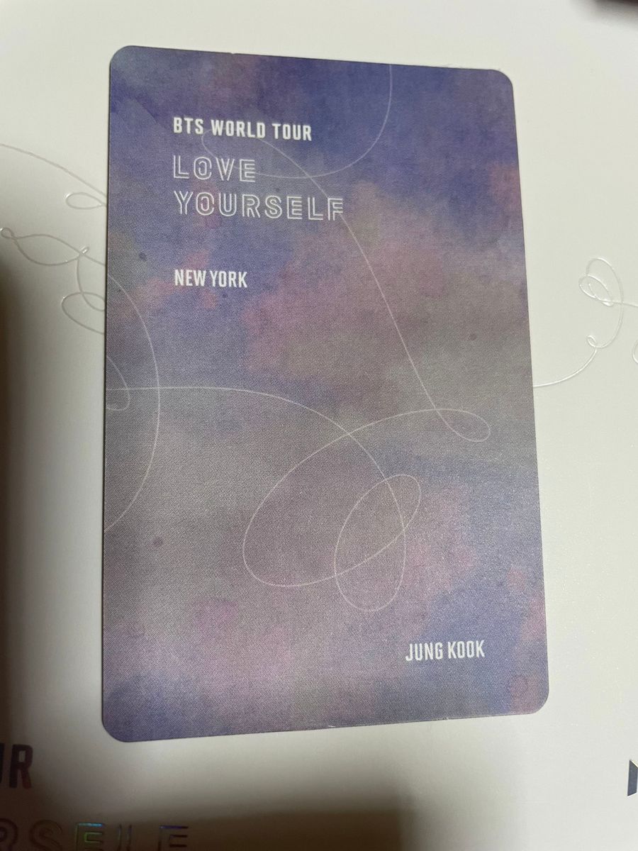 グク トレカ BTS LOVE YOURSELF New York ニューヨーク NY 公式 DVD 美