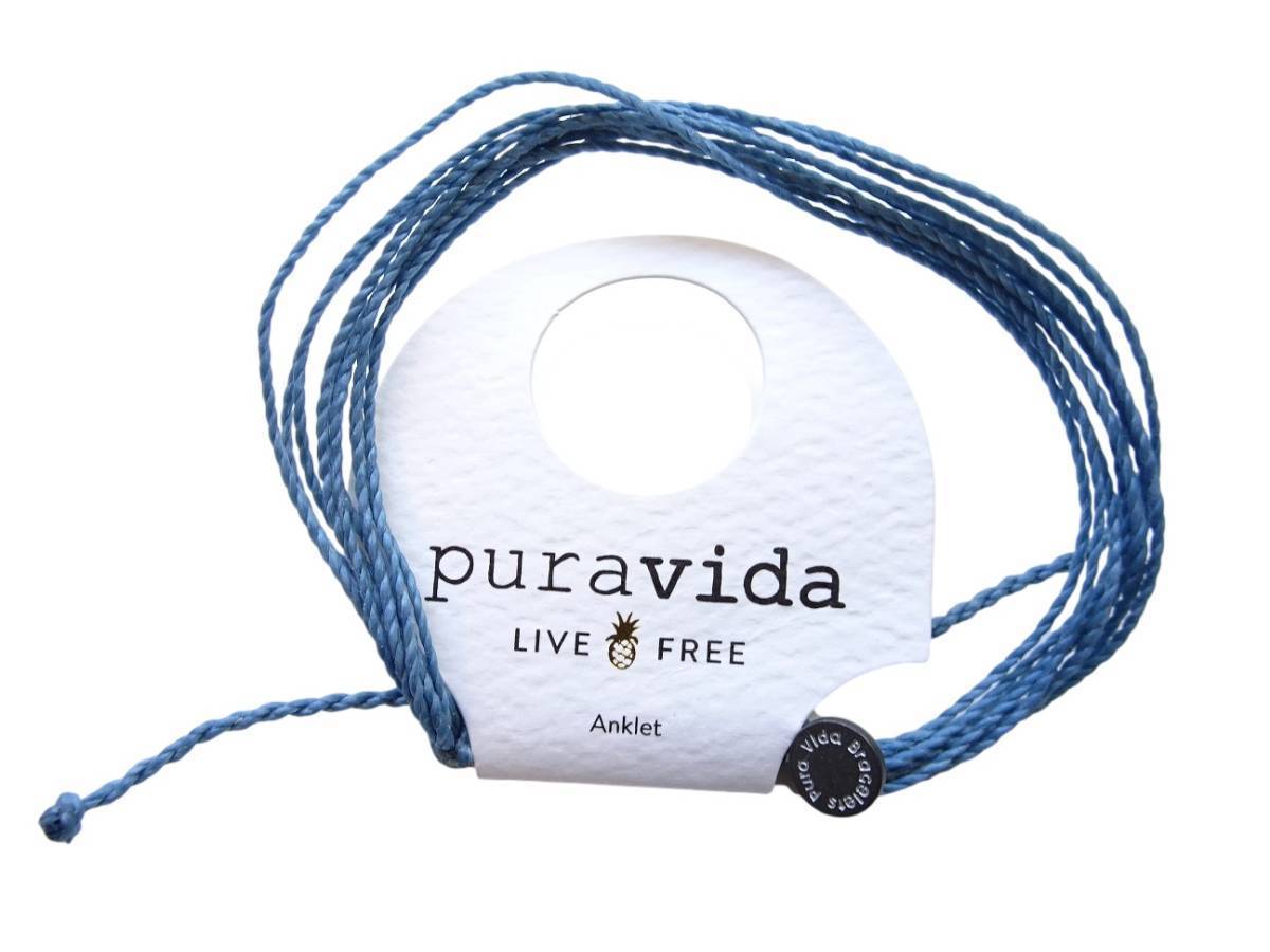 Puravida(Pura vida) ножной браслет Dusty Blue Anklet