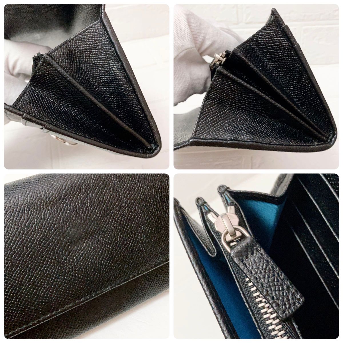 ブルガリ BVLGARI レザー 長財布 ブラック ON26