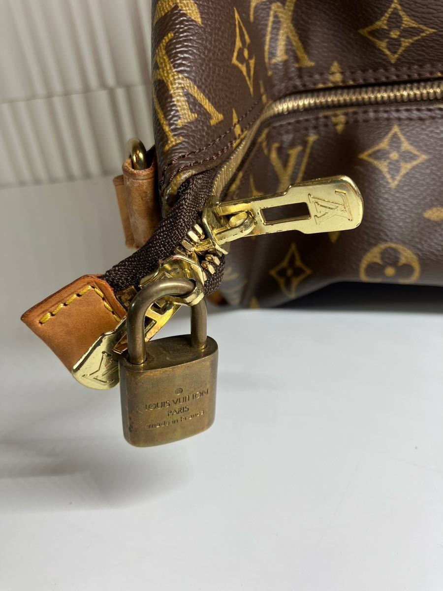 E/1248 ルイヴィトン シャロンストーンデザイン 廃番 モノグラム アムファー スリーバニティスター LOUIS VUITTON _画像5