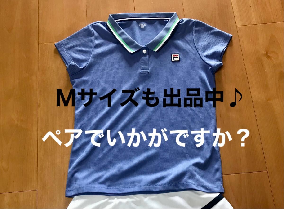 【美品】FILA ポロシャツ ( Ｌサイズ ) フィラ テニスウェア トップス