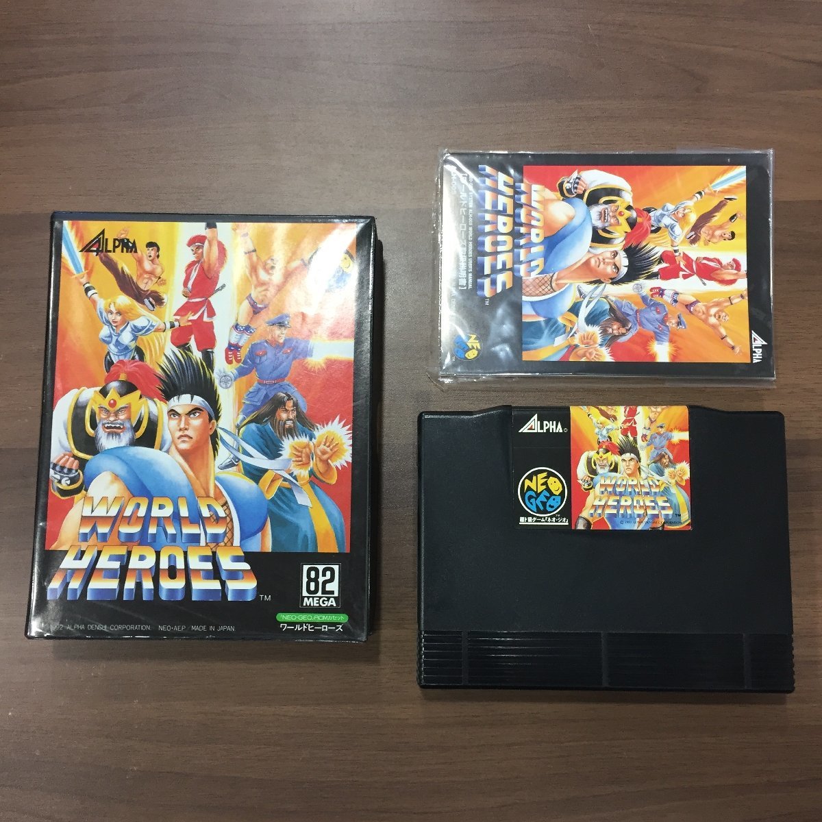 ER-60【 NEO GEO 】 ADK ワールド ヒーローズ WORLD HEROES ロム カセット ロムカセット ROM 動作確認済