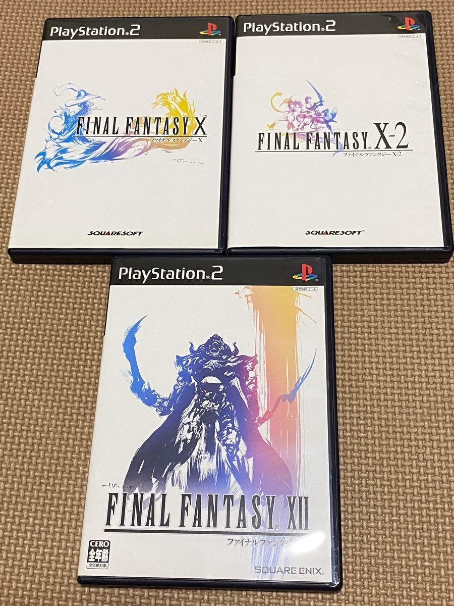 PS2ソフト ファイナルファンタジー10,10-2,12 3本セット まとめ売り スクウェア・エニックス