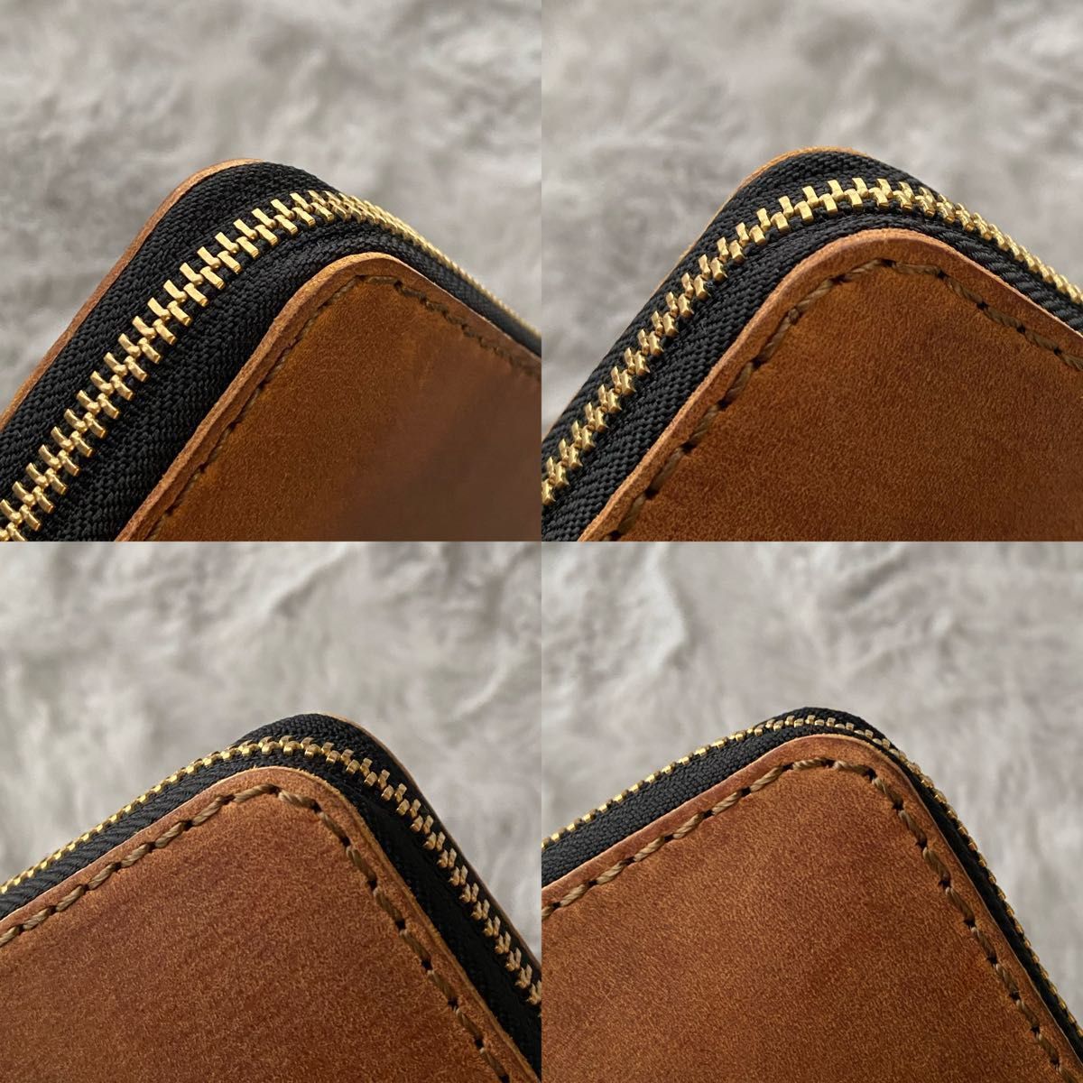 【新品・未使用】BORSACASA ボルサカーサ|ラウンドファスナー長財布 ロングウォレット イタリア本革