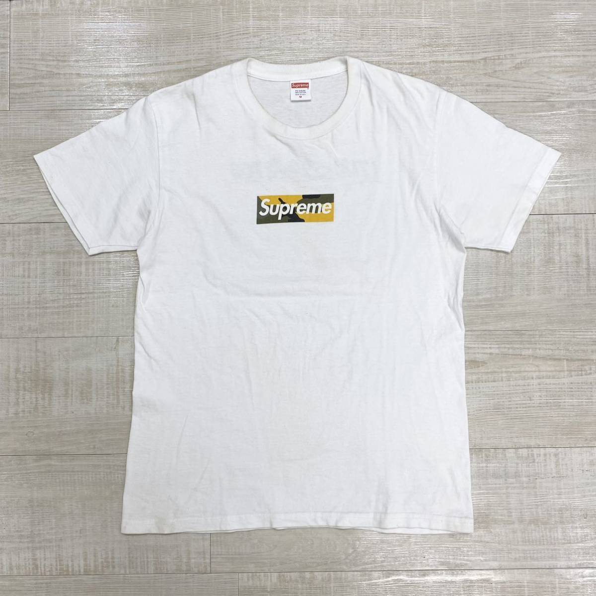 17aw 希少 SUPREME Brooklyn Camo Box Logo Tee シュプリーム ブルックリン オープン記念 カモ ボックス ロゴ Tシャツ サイズ M (71