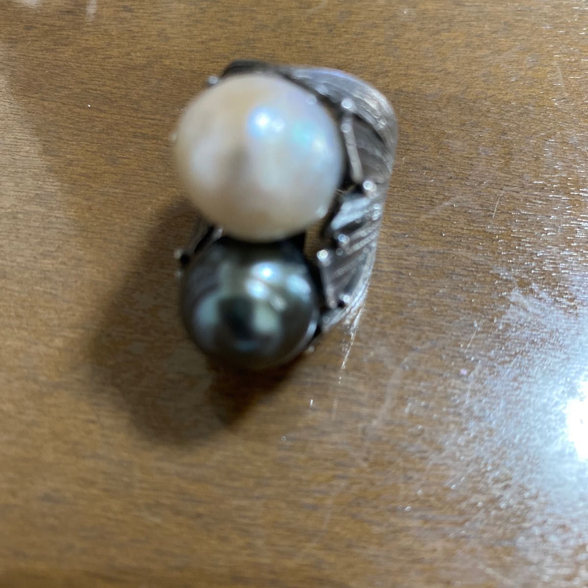 南洋パール 指輪 ブローチ ネックレスヘッド 真珠 彫金作家 三越 1点物