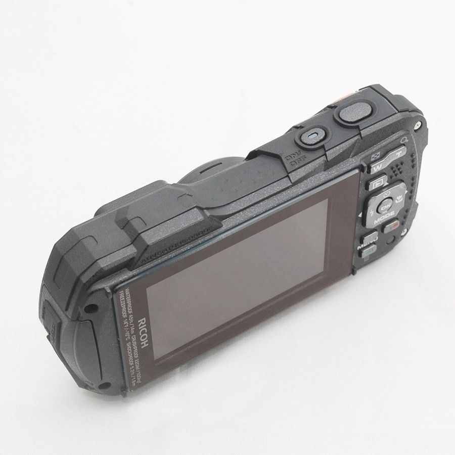 【美品】リコー RICOH WG-80 オレンジ アウトドアカメラ 防水 耐衝撃 防塵 耐寒 水中カメラ コンデジ 中古