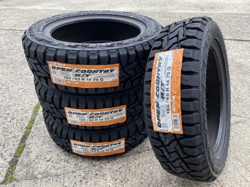 ◎即日発送/2023年製造 【155/65R14 75Q】 TOYO オープンカントリーR/T サマータイヤ4本価格 送料込み34960円 個人宅OK！_画像2