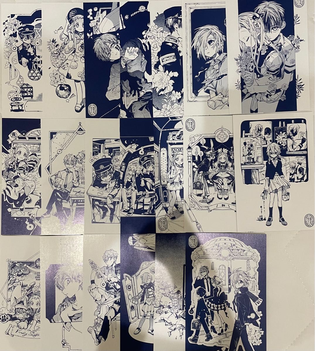 地縛少年花子くんミュージアム トレーディングポストカード 扉絵 コンプリートセット