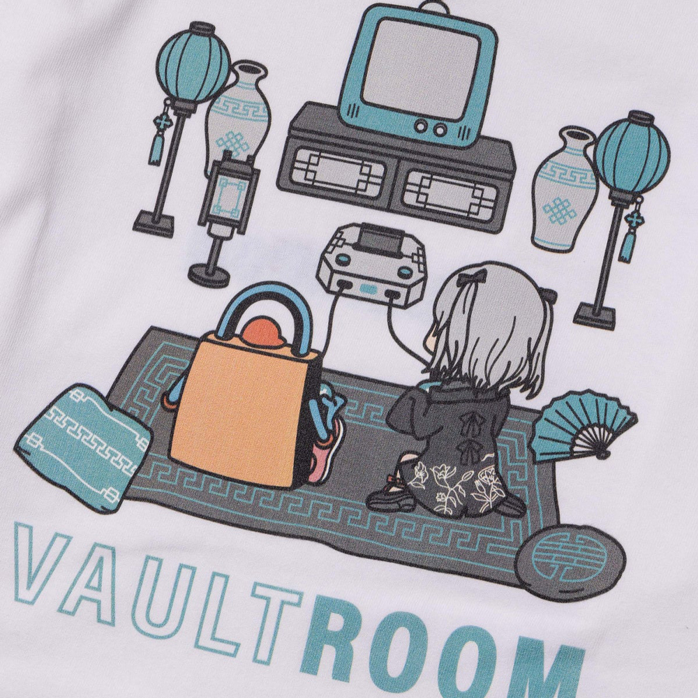 VR × TORORO TEE / WHT M 猫麦とろろ vaultroom-