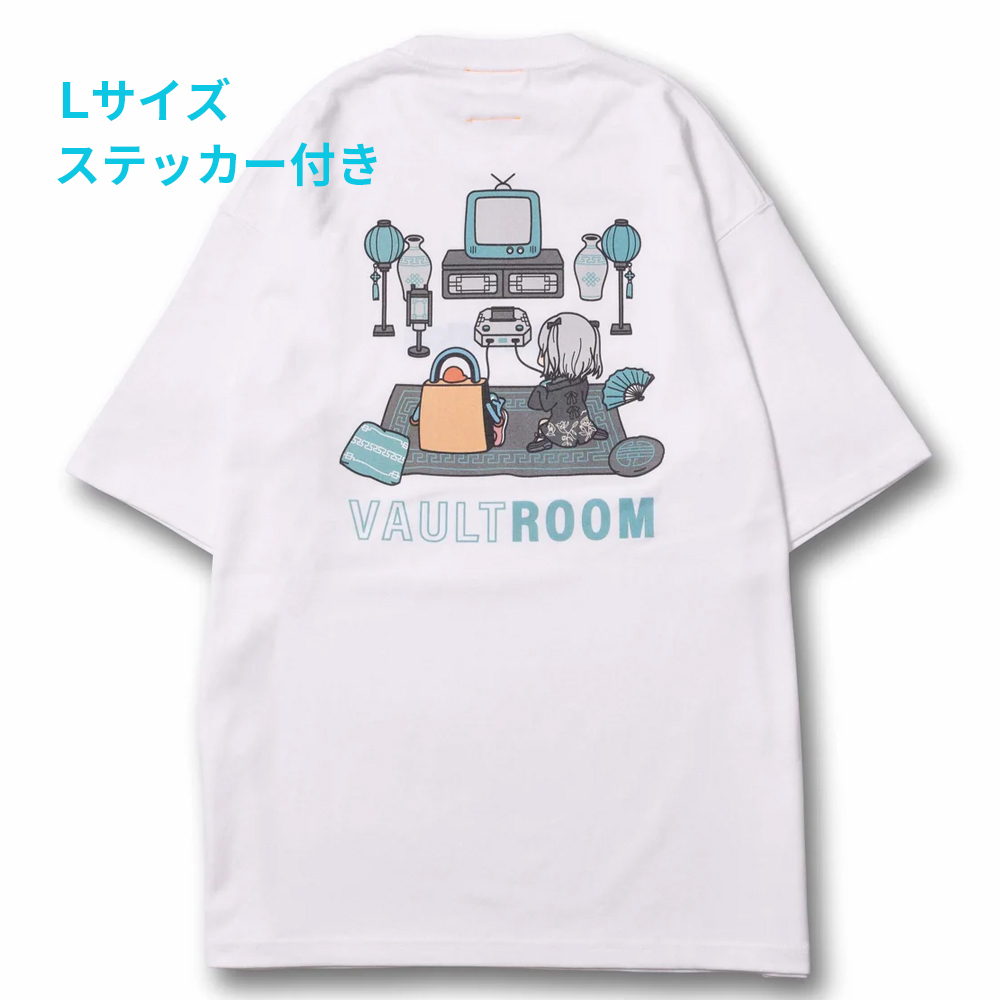 新品 VAULTROOM × 猫麦とろろ VR × TORORO TEE / WHT Lサイズ ボルトルーム コラボTシャツ 半袖 ホワイト ねこむぎ