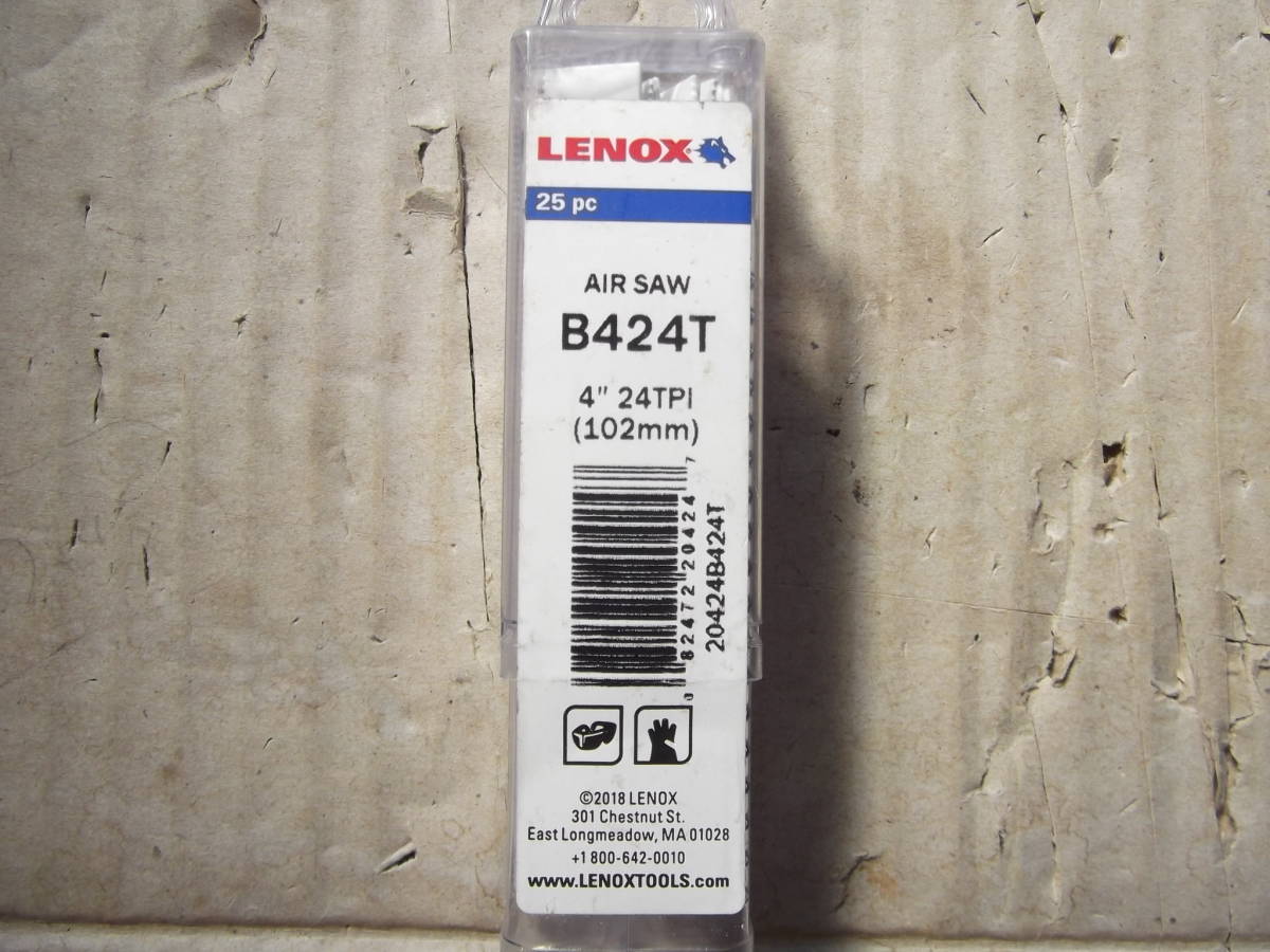 LENOX (レノックス) エアソーブレード 20424B424T 24T　25枚　バイメタル　BRJ120　RJK120