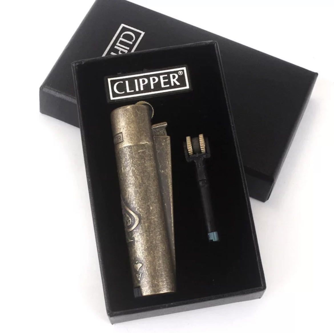 クリッパー ライター CLIPPER LIGHTER メタル ガスライター スペード SPADE ゴールドの画像1