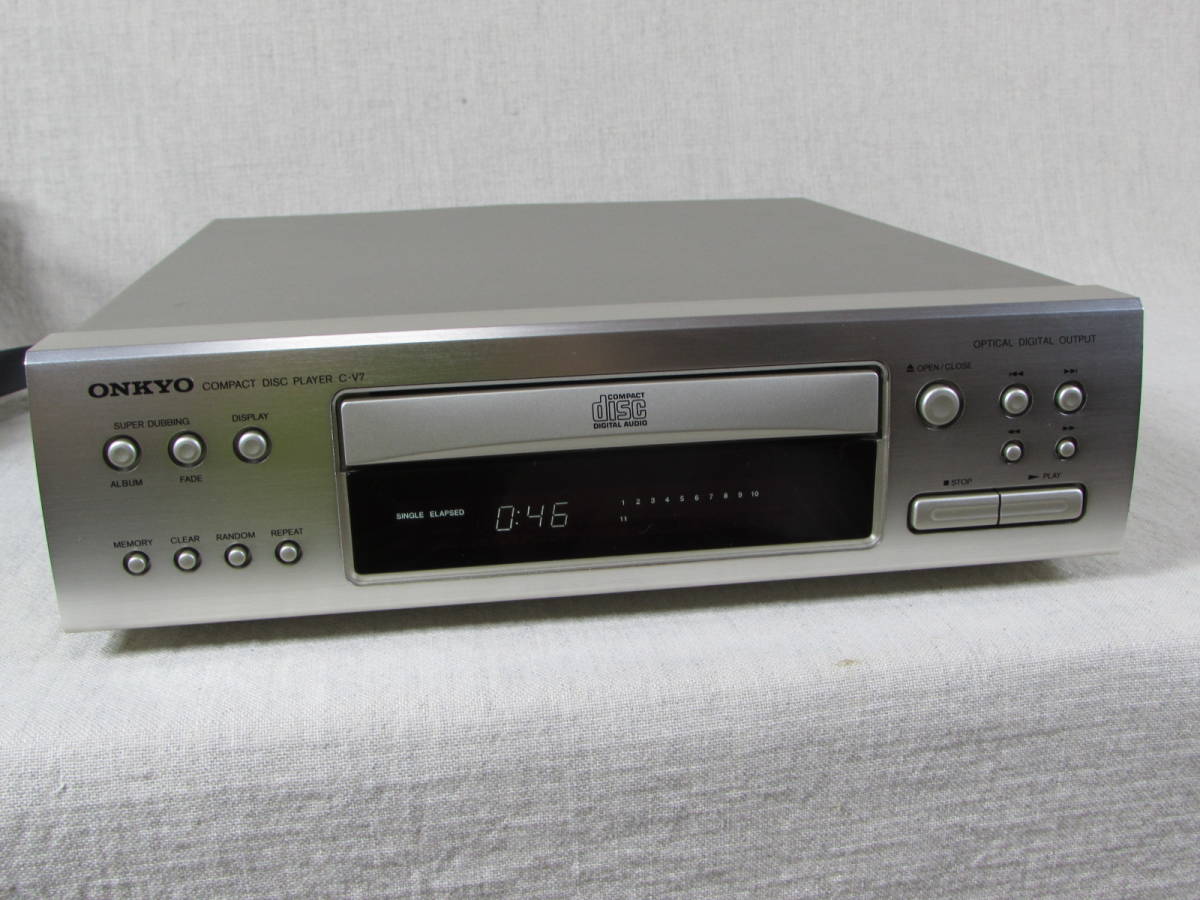 ONKYO オンキョー CDプレーヤー C-V7 動作品 ESSAYシリーズ ONKYO オンキョー CDプレーヤー C-V7 動作品 ESSAYシリーズ