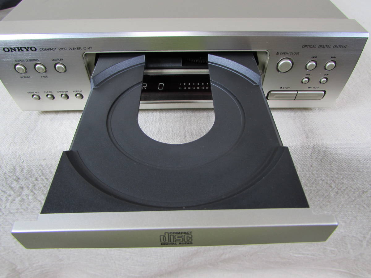 ONKYO オンキョー CDプレーヤー C-V7 動作品 ESSAYシリーズ ONKYO オンキョー CDプレーヤー C-V7 動作品 ESSAYシリーズ