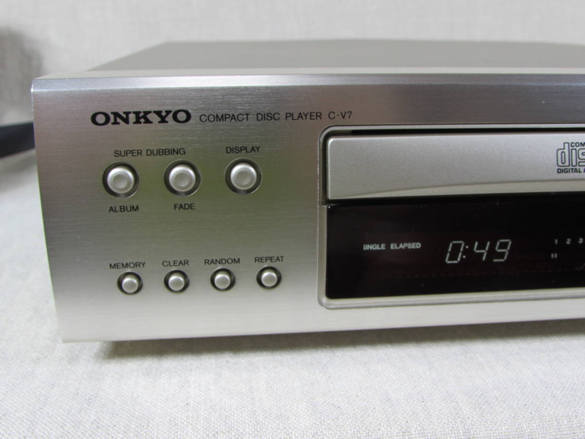 ONKYO オンキョー CDプレーヤー C-V7 動作品 ESSAYシリーズ ONKYO オンキョー CDプレーヤー C-V7 動作品 ESSAYシリーズ