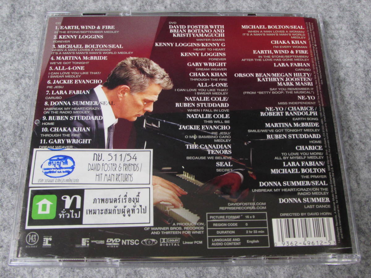 中古CD DAVID FOSTER & FRIENDS HIT MAN RETURNS CD+DVD_画像6