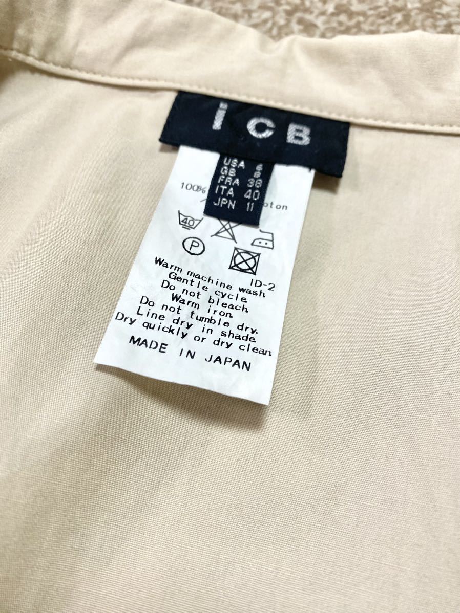  прекрасный товар *ICB Onward * Skipper блуза рубашка длинный рукав * бежевый *11 / L стоимость доставки 185 иен 