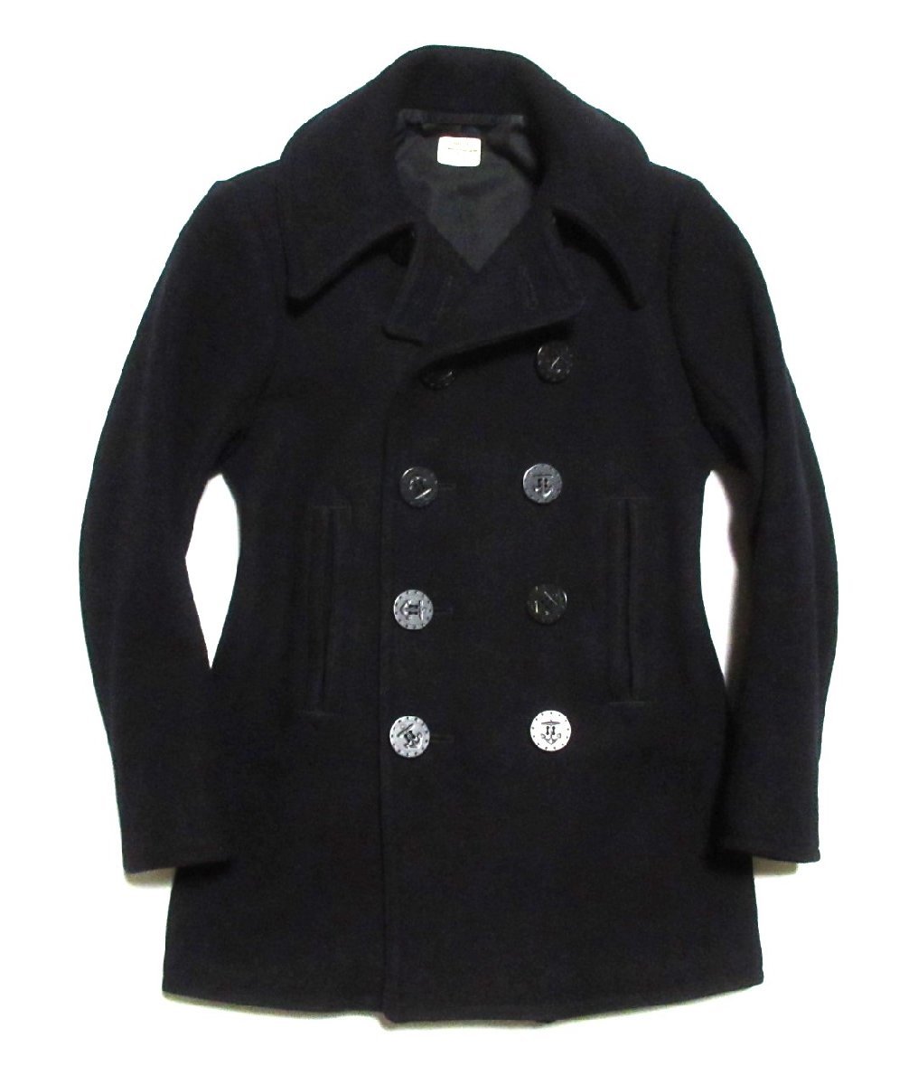 現行最新モデル THE REAL McCOY'S U.S.NAVY PEA COAT [WWⅡ]/MJ18131 ザ リアルマッコイズ 13スター Pコート/ピーコート/36/ネイビー(紺)_画像1