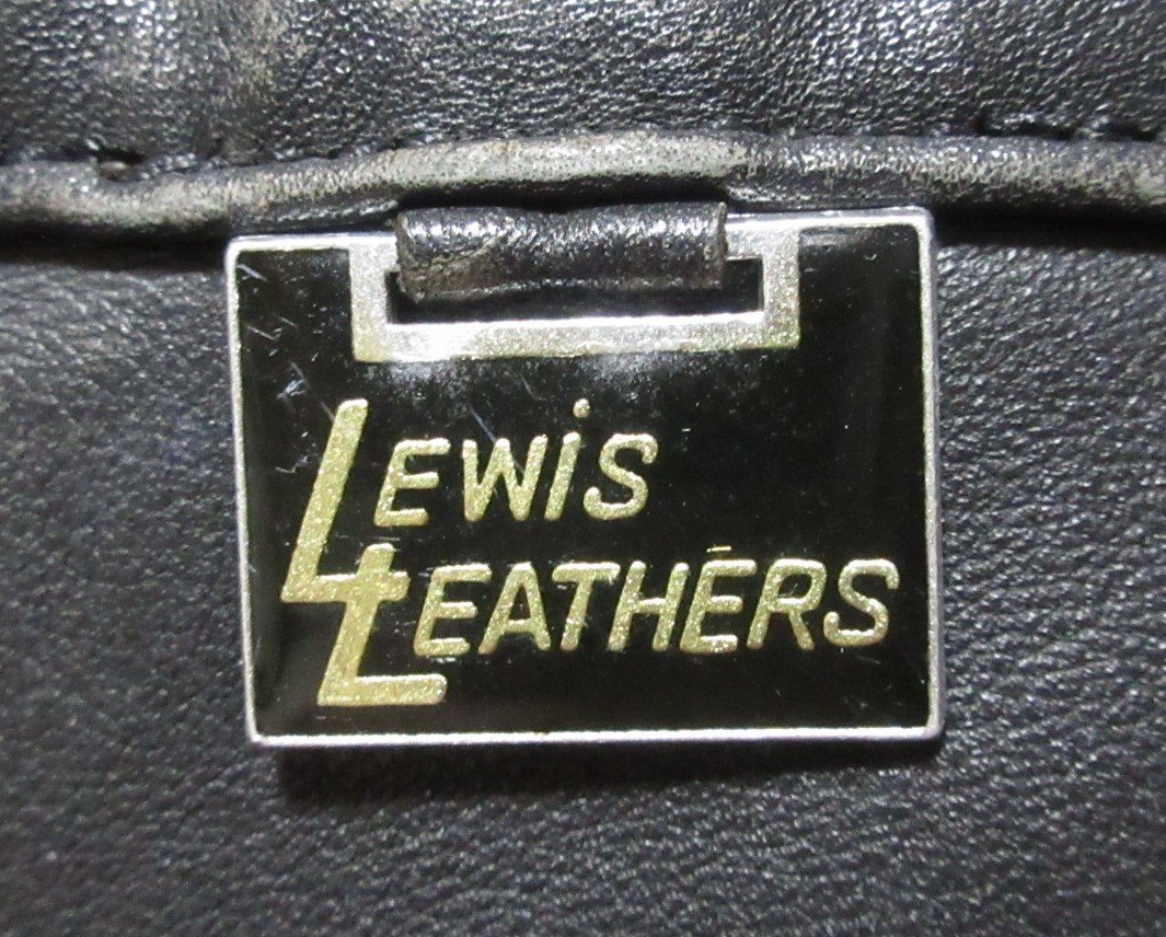 Lewis Leathers ルイスレザー パテッド ライダースジャケット/ブラック