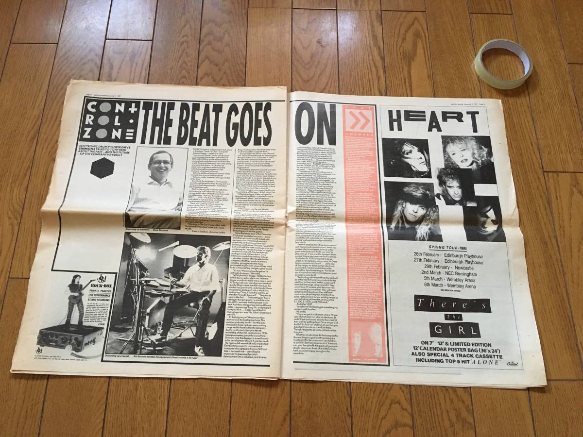 ★ザ・キュアー THE CURE、マドンナ MADONNA、ハート HEART 他、1987 洋楽 ペーパー 洋雑誌 MELODY MAKER_画像3