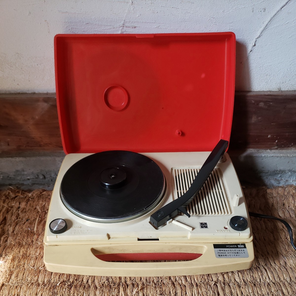 National portable record player S F-321 Record Player Portable Turntable