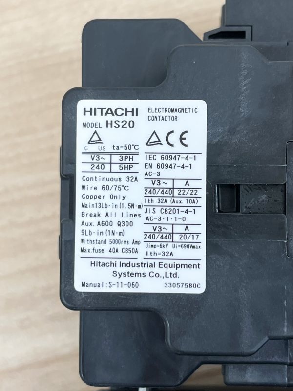 HITACHI 電磁開閉器 電磁接触器 日立産機システム マグネット HITACHI 電磁開閉器 電磁接触器 日立産機システム マグネット