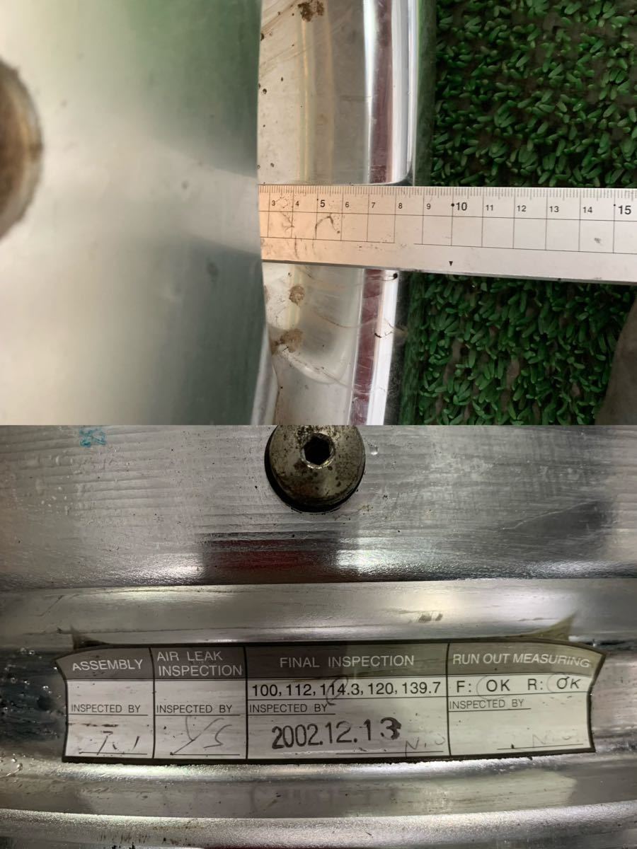 MB466-309 AME(エーエムイー) SHALLEN(シャレン) ENKEI製 18インチ 8J +38 PCD114.3 5穴 アルミホイール 4本 深リム ディッシュの画像7