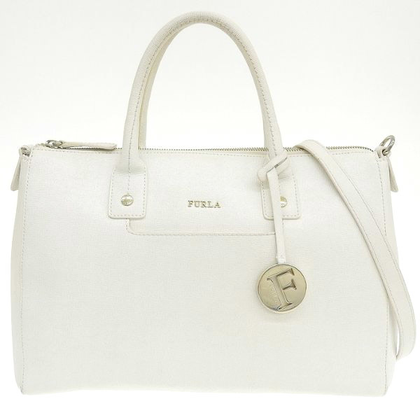 在庫限り】 バッグ ハンド 2WAY レザー FURLA フルラ 白 [Y01690