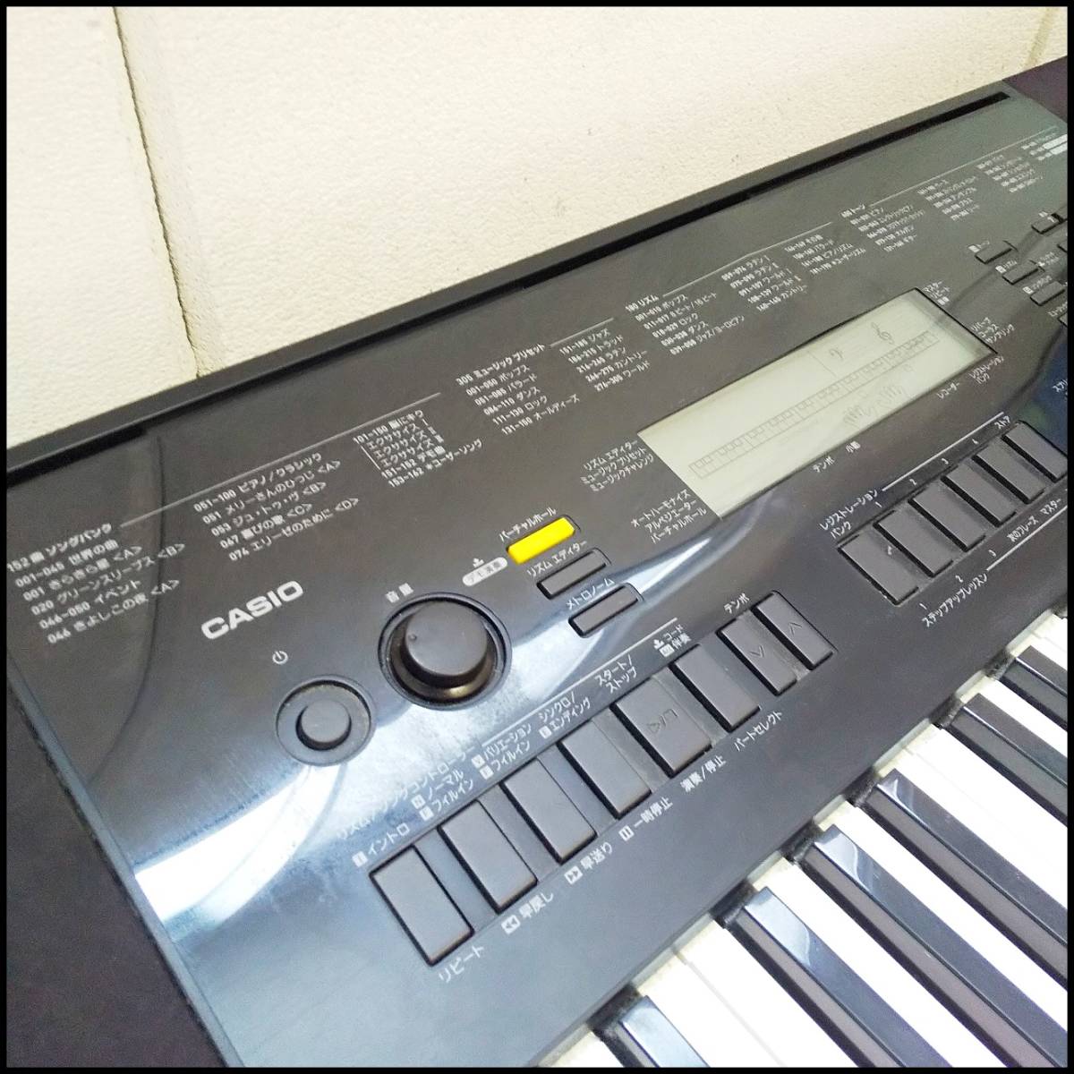 ●CASIO カシオ 電子ピアノ ベーシックキーボード WK-245 音階/音声出力確認済み 本体のみ USED●K1397_画像2