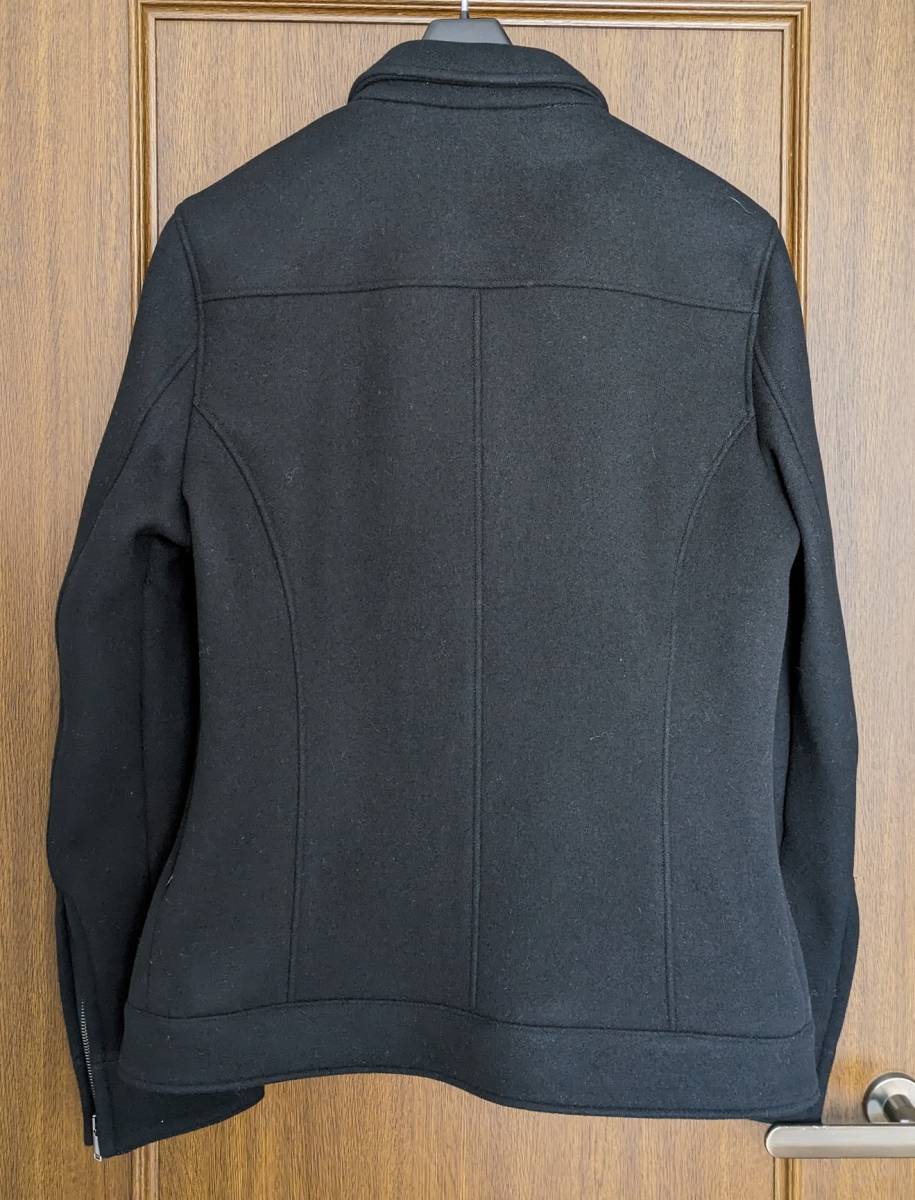  не использовался junhashimoto B03 ZIP BLOUSON размер 4 BLACK 2021AW Jun - si Moto Zip блузон Rider's пальто чёрный Short WJK