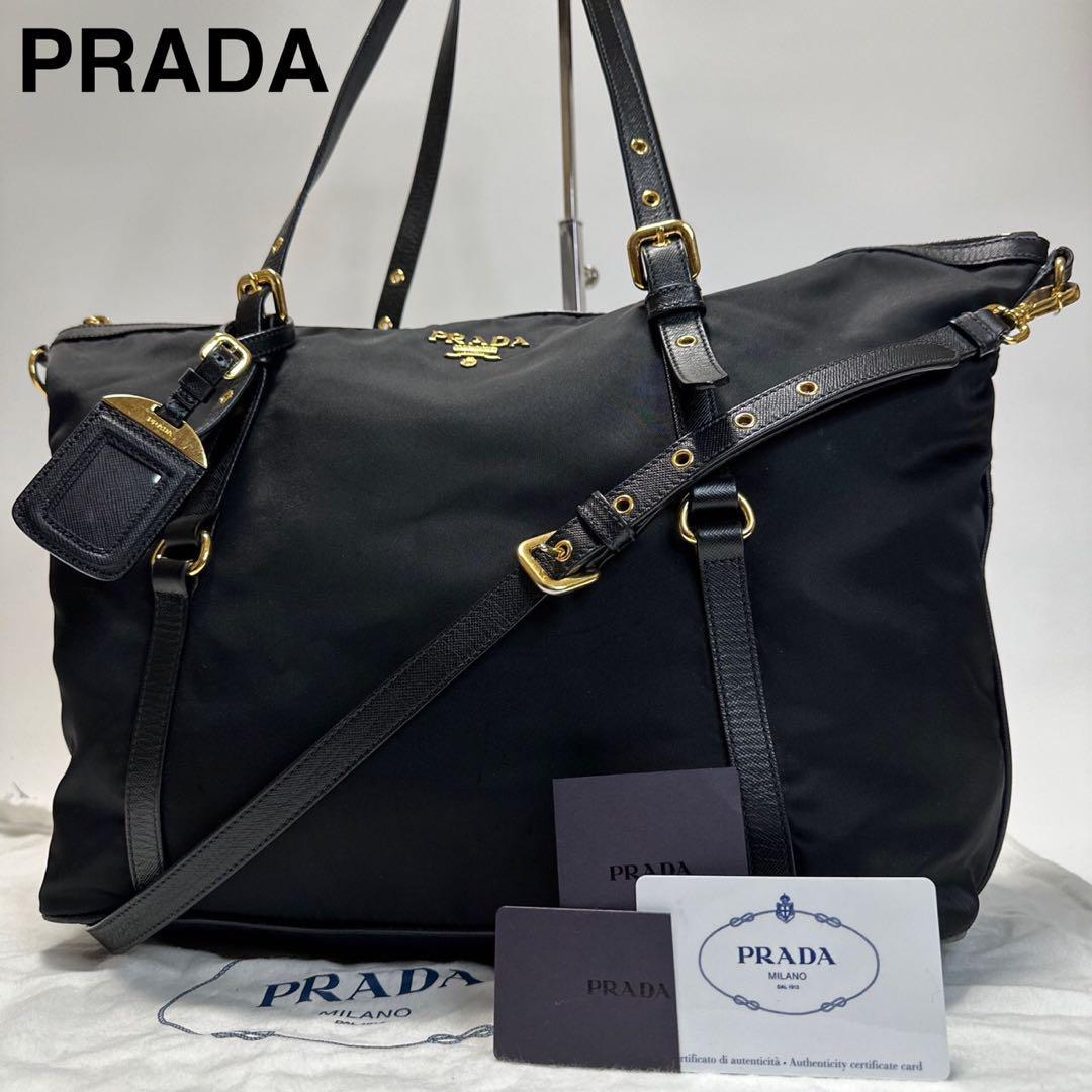 売れ筋商品 120【美品】Gカード 保存袋付き プラダ PRADA 黒 ブラック