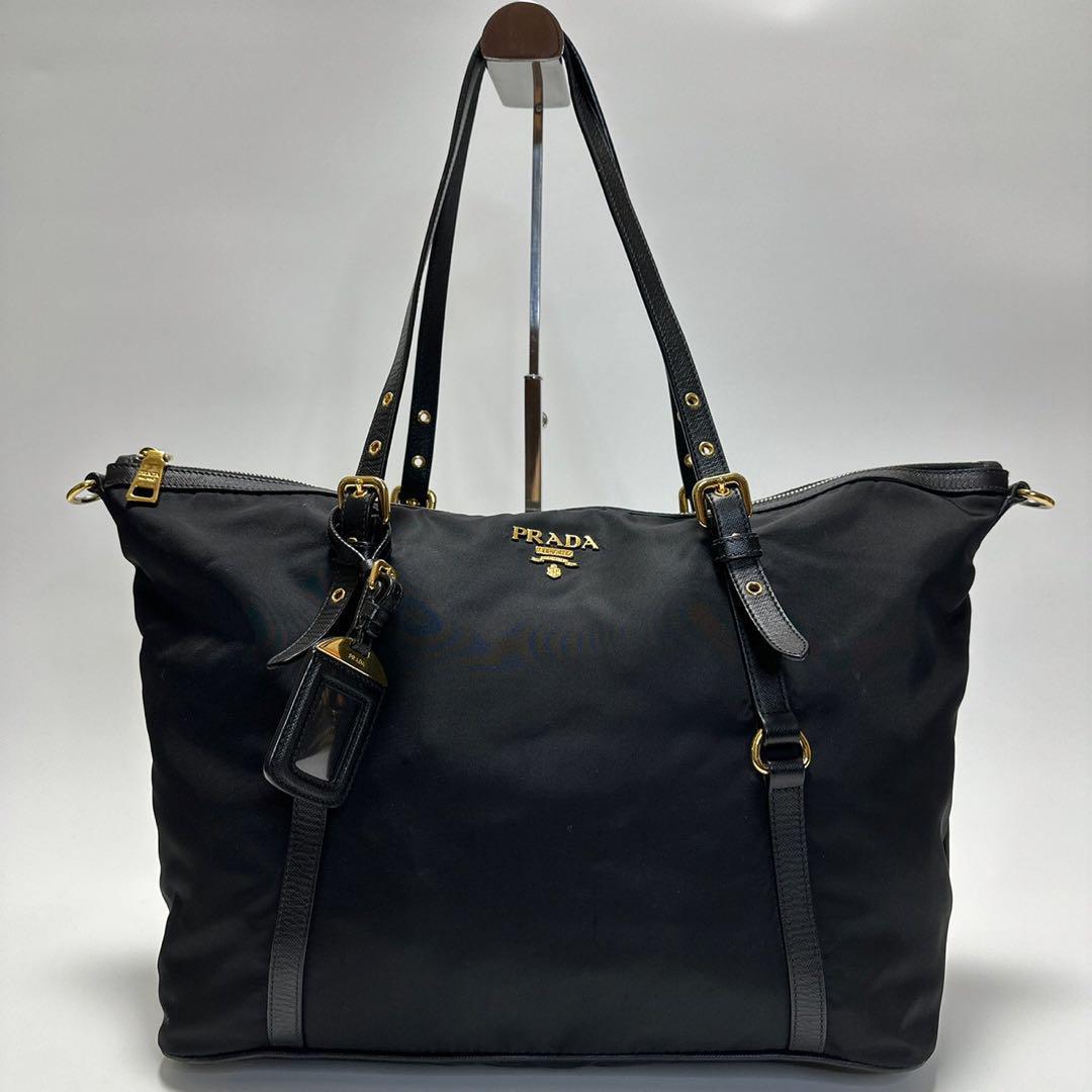 売れ筋商品 120【美品】Gカード 保存袋付き プラダ PRADA 黒 ブラック