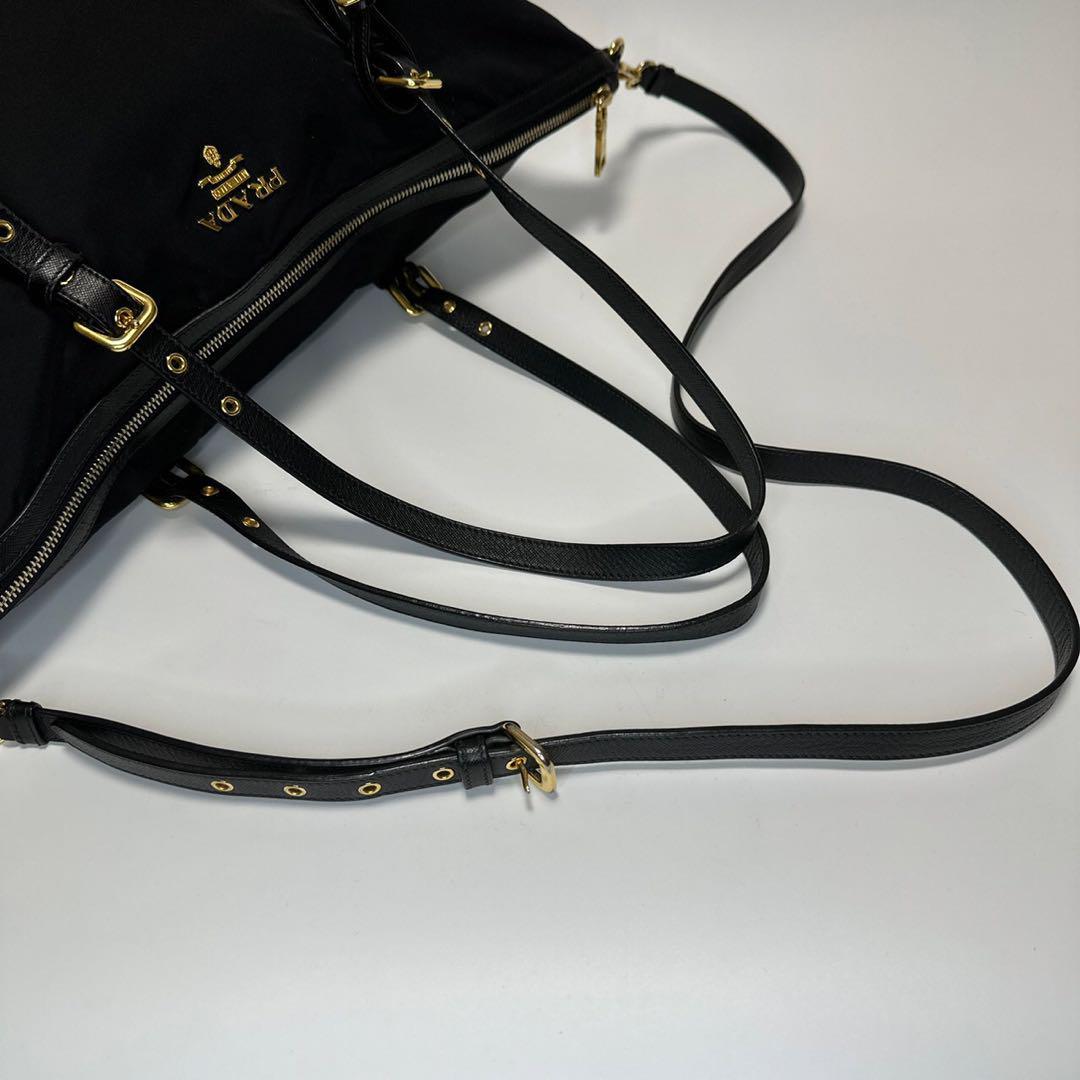 売れ筋商品 120【美品】Gカード 保存袋付き プラダ PRADA 黒 ブラック