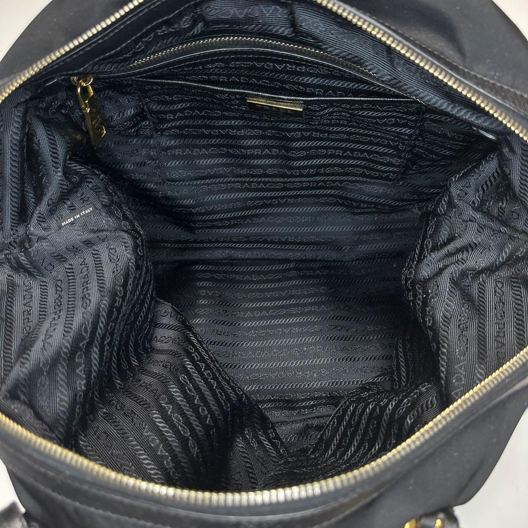 売れ筋商品 120【美品】Gカード 保存袋付き プラダ PRADA 黒 ブラック