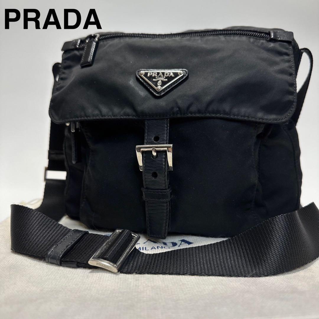 新製品情報も満載 121【鑑定済み】プラダ PRADA 三角ロゴ ナイロン