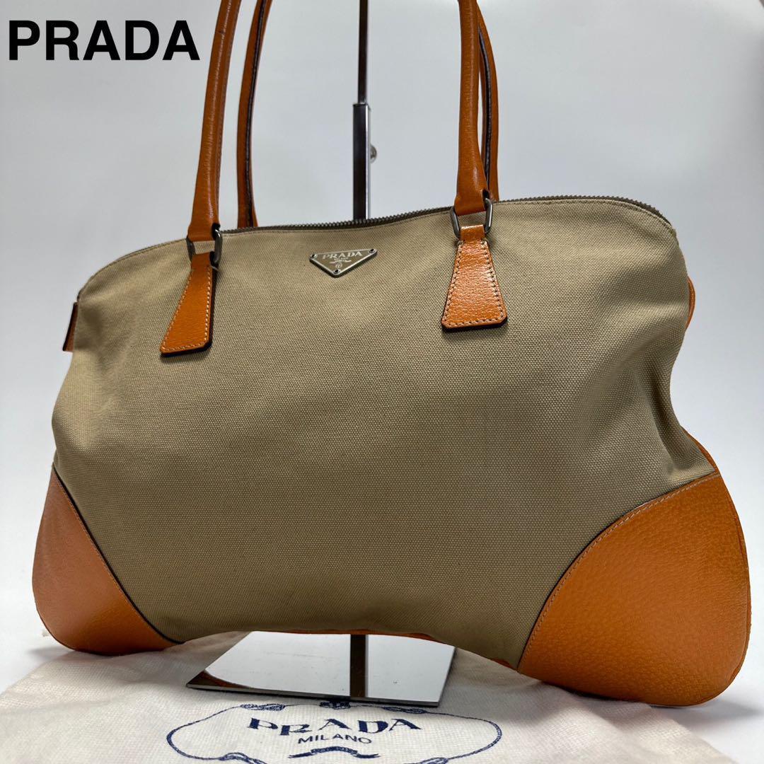 冬バーゲン☆】 125【美品】プラダ PRADA 三角ロゴ シルバー金具